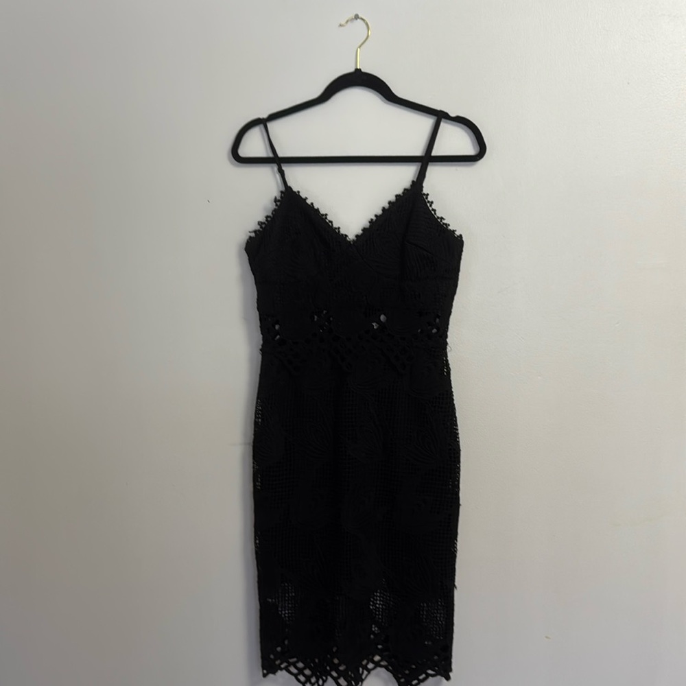 AQUA MIdi Cocktail Dress